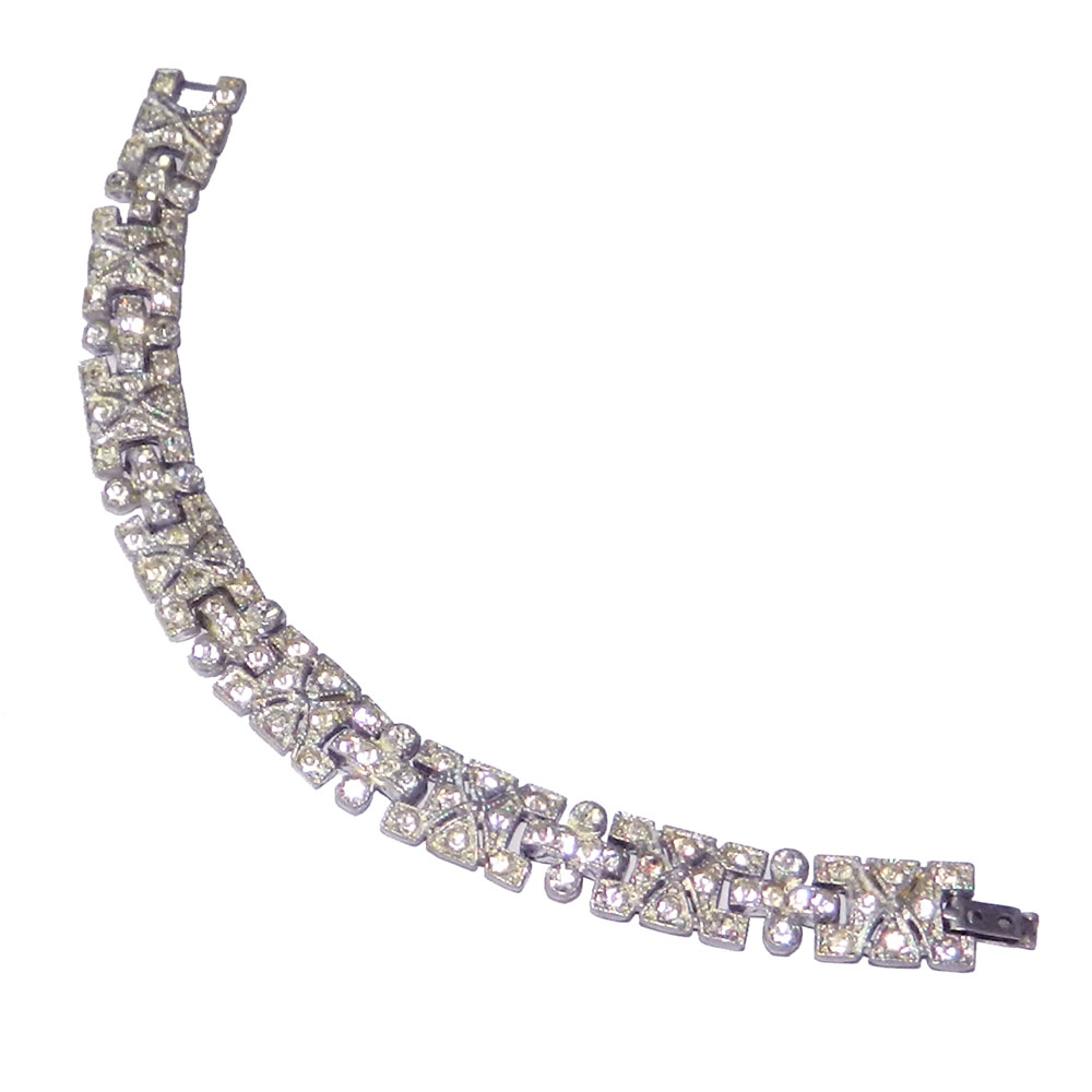 1930's rhinestone bracelet