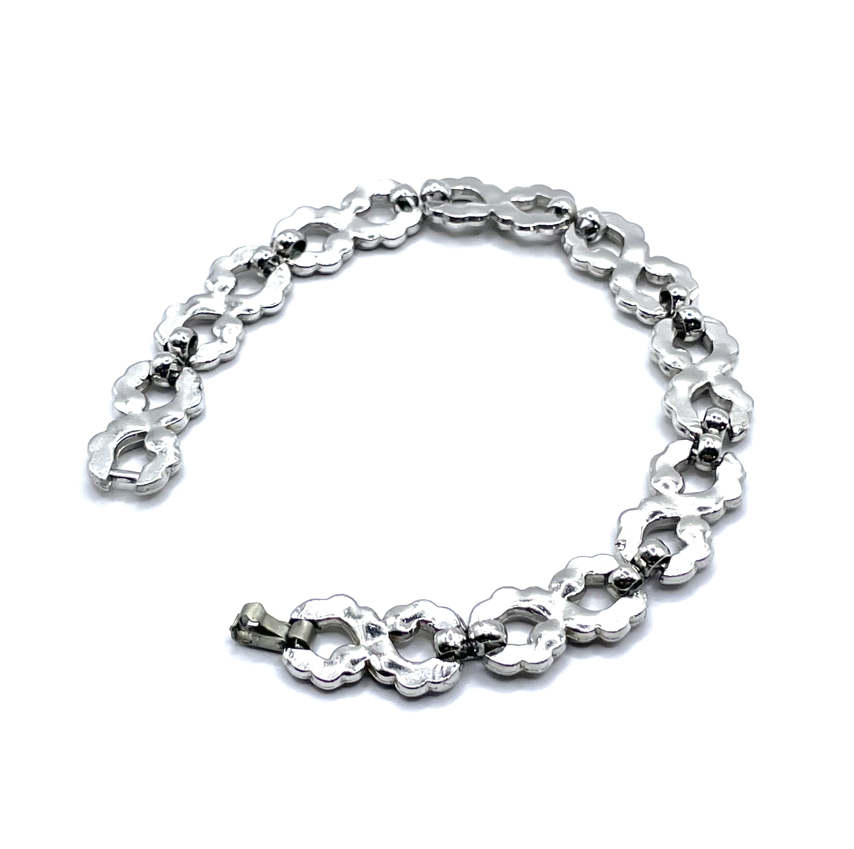 1930s rhinestone infinity bracelet