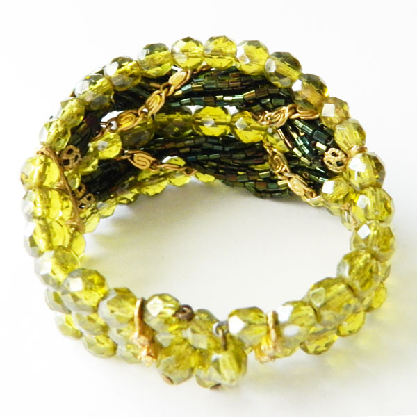 beaded cuff bracelet
