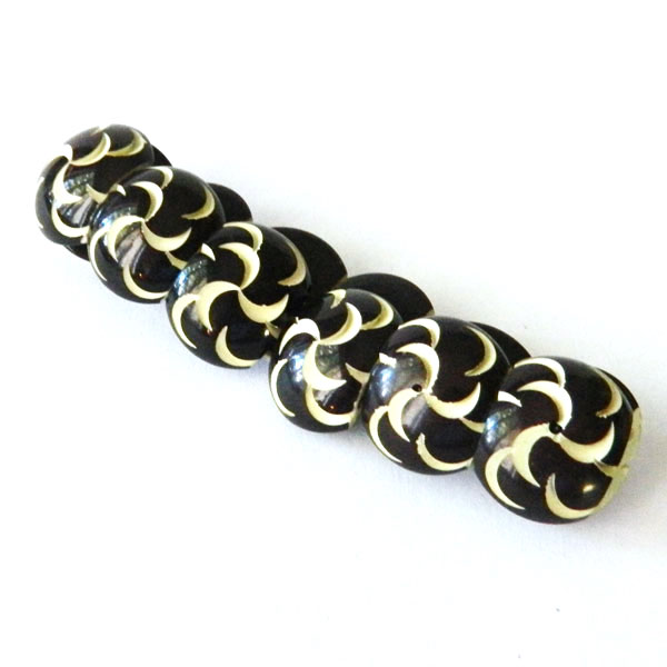 Carved celluloid expansion bracelet