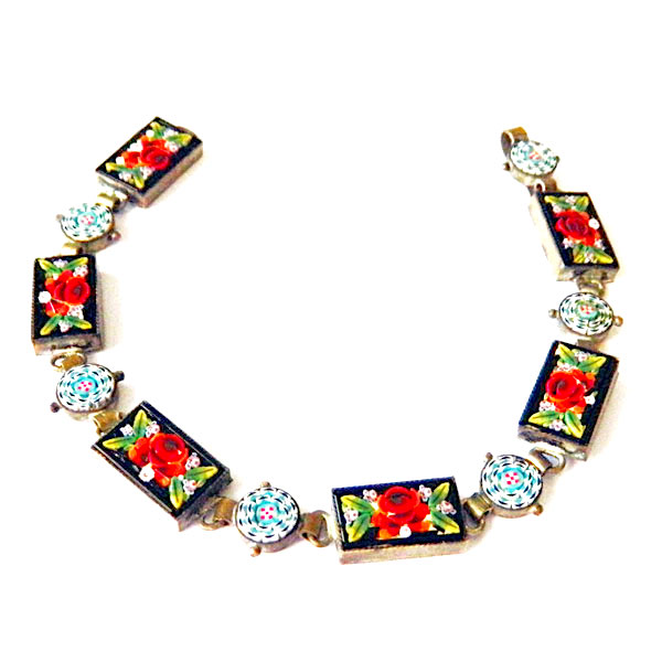 Italian micro mosaic bracelet