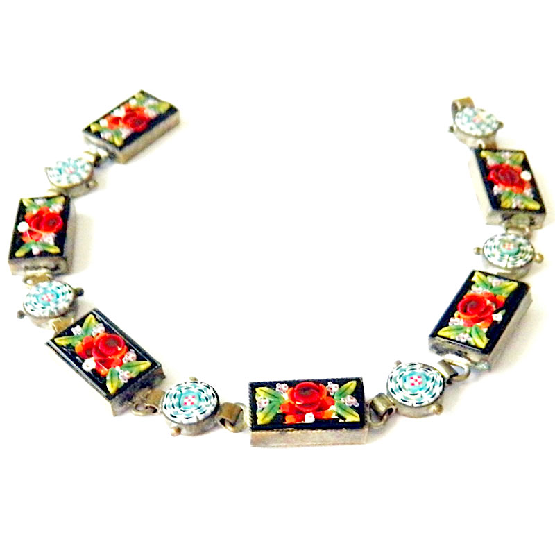 Italian micro mosaic bracelet