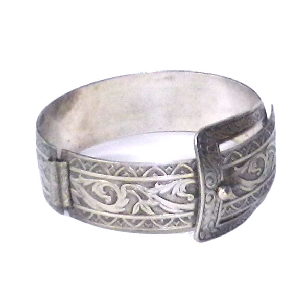 Belt buckle bangle bracelet