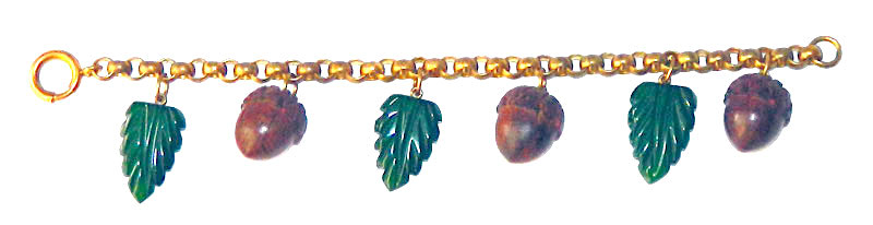 Bakelite charm bracelet
