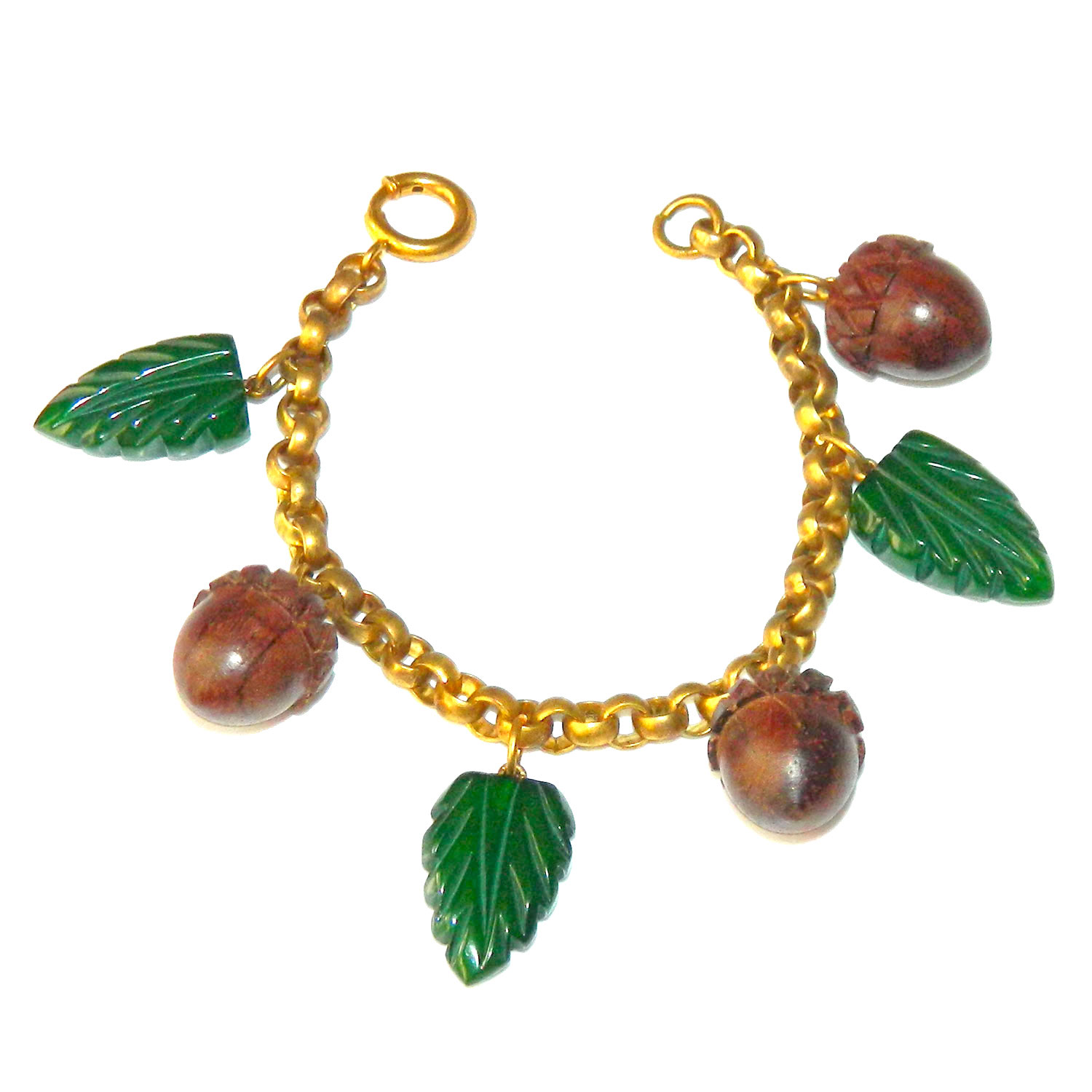 Bakelite charm bracelet