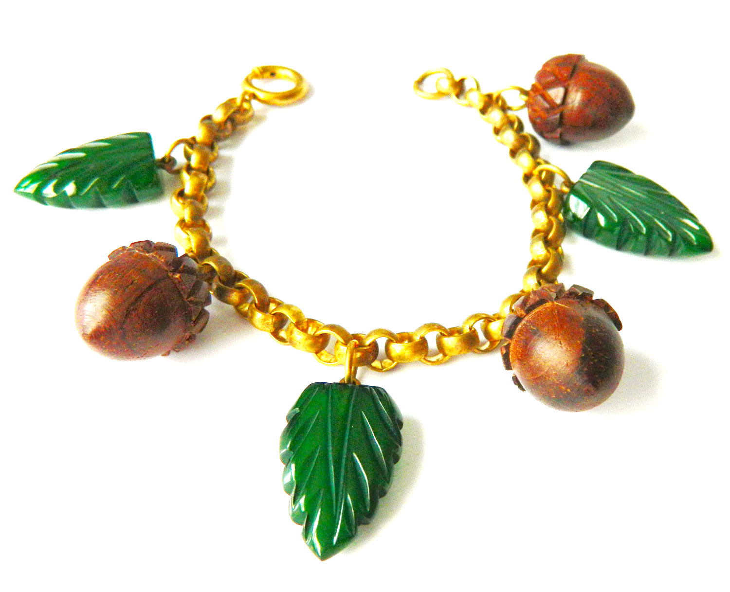 Bakelite charm bracelet