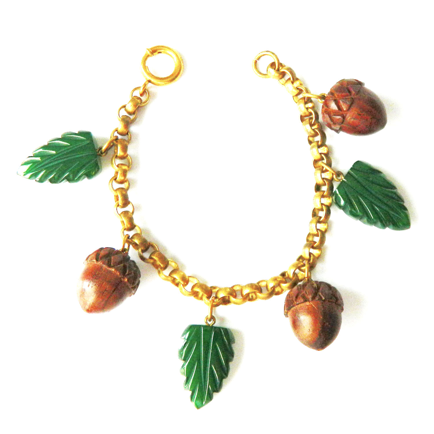 Bakelite charm bracelet