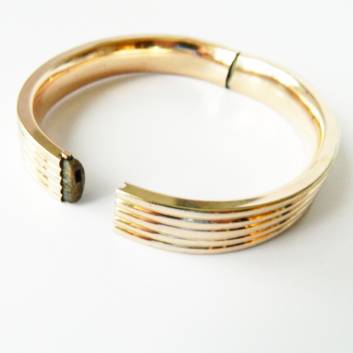 Edwardian gold filled bangle bracelet