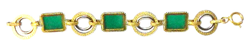 1920's faux jade bracelet