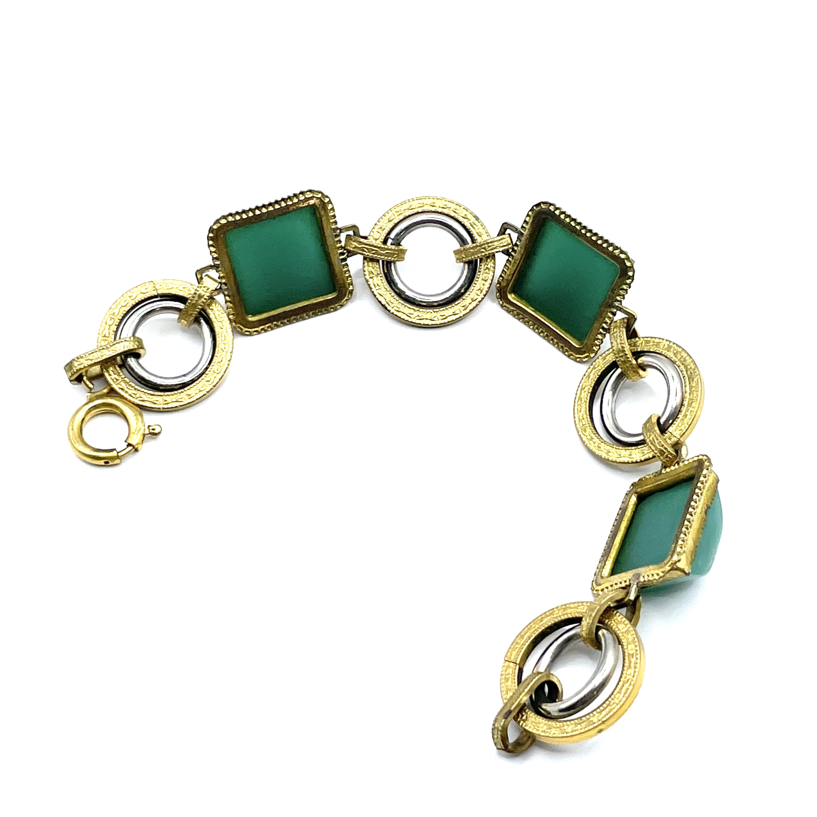 1920s faux jade bracelet