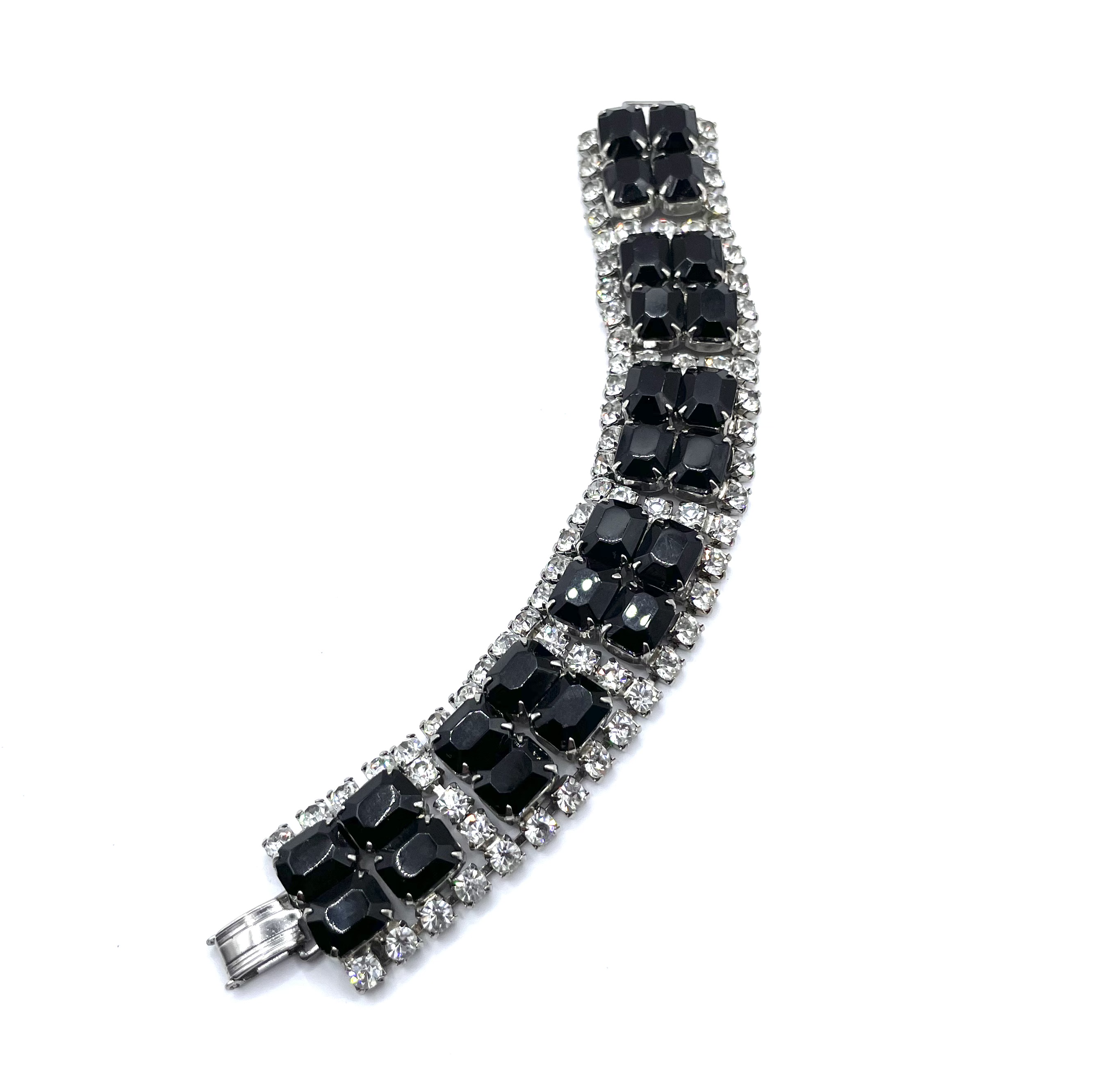 Art Deco rhinestone bracelet