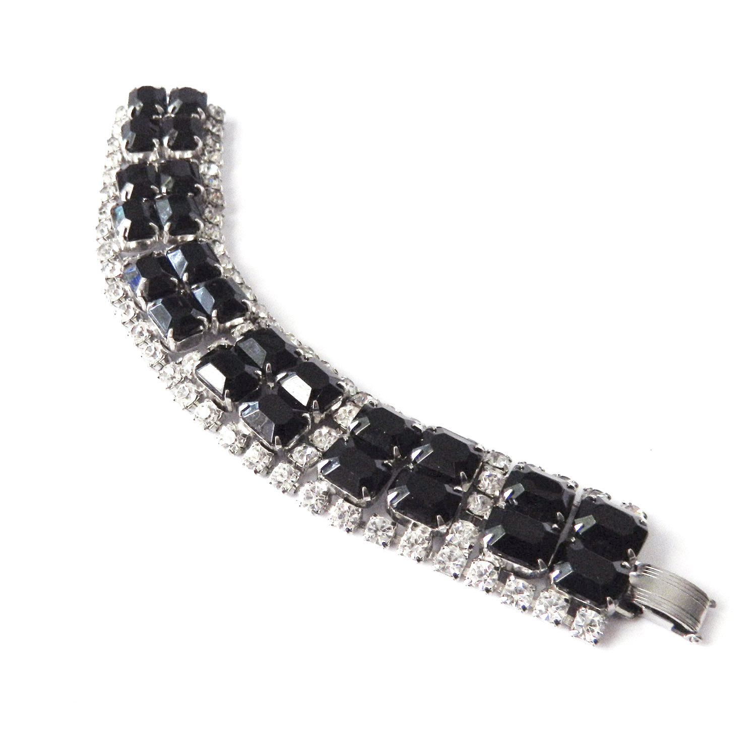 Art Deco rhinestone bracelet