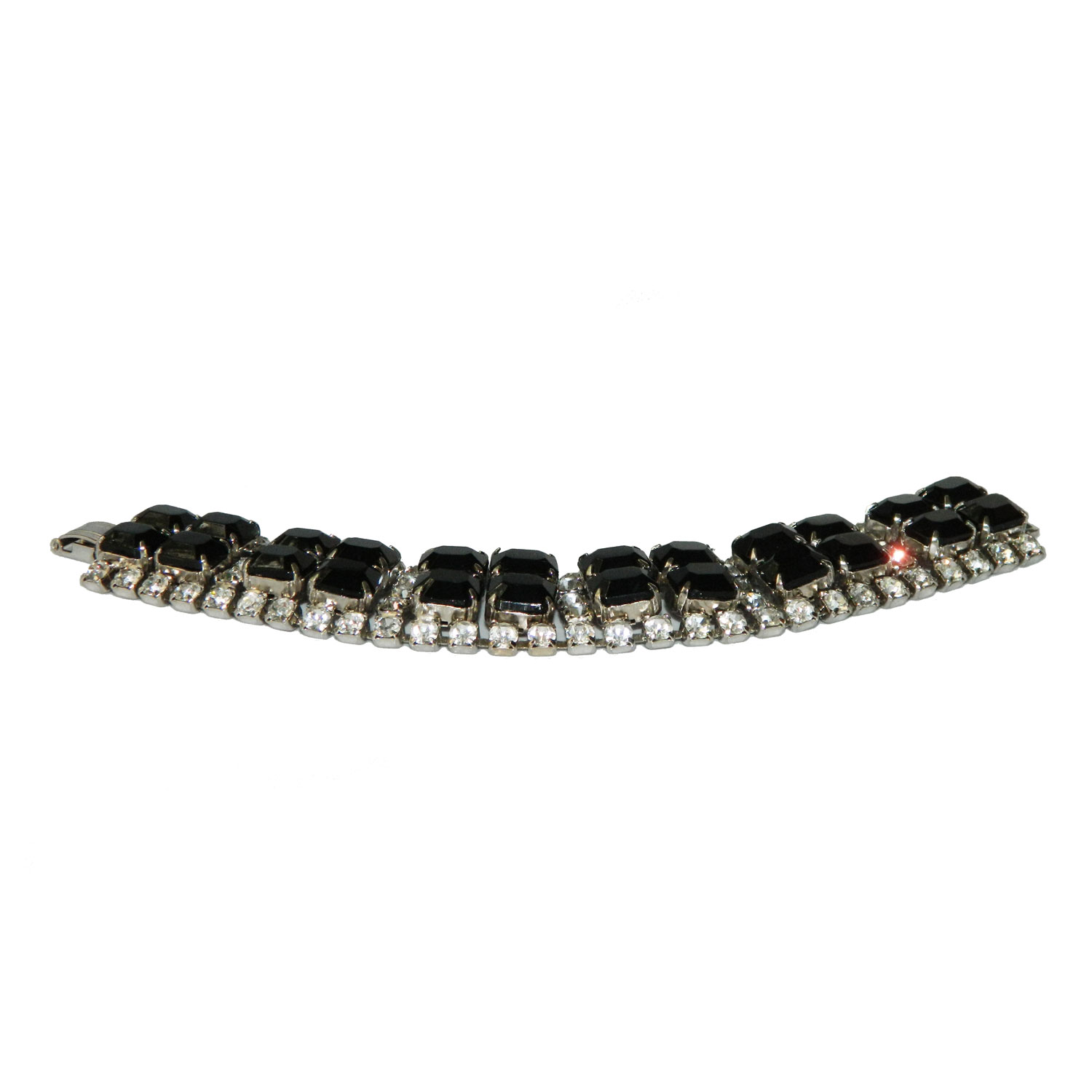 1950s art deco rhinestone bracelet