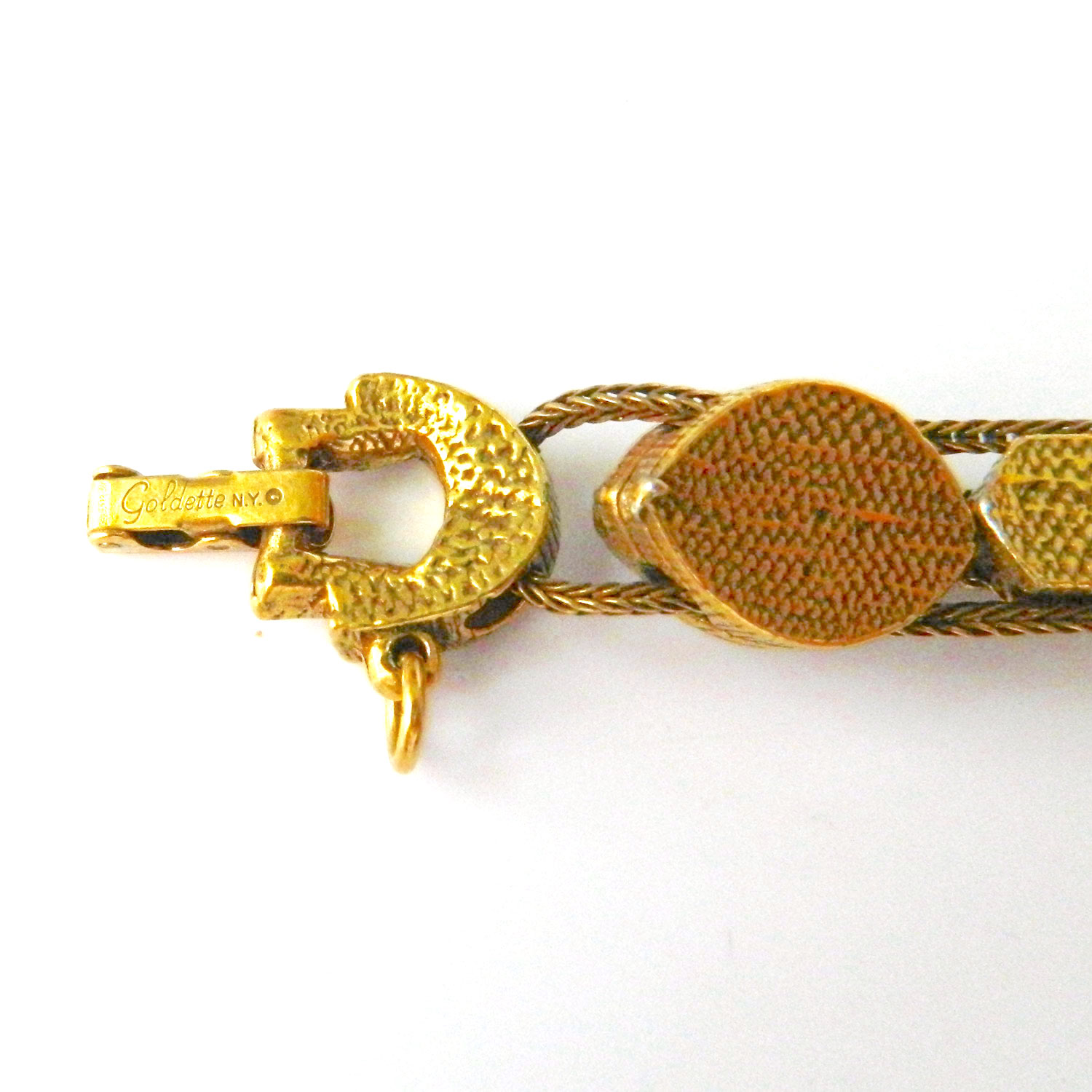 Goldette slide charm bracelet