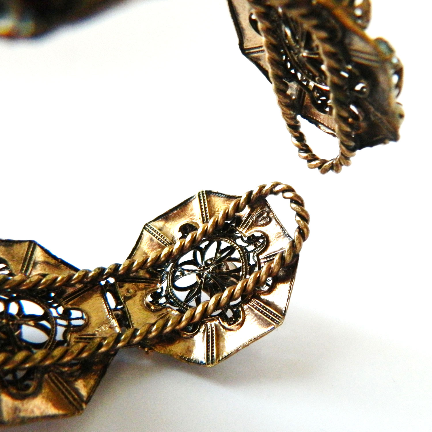 vintage rhinestone cuff bracelet
