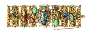 vintage scarab statement bracelet