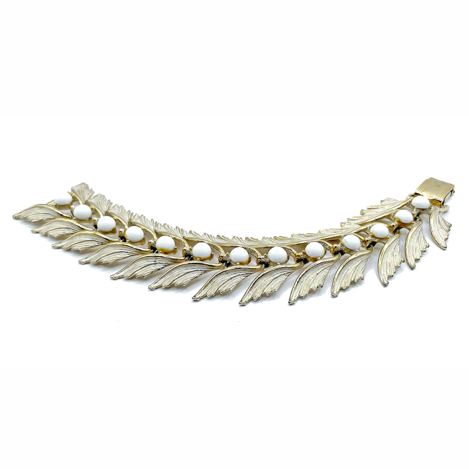 White enameled bracelet