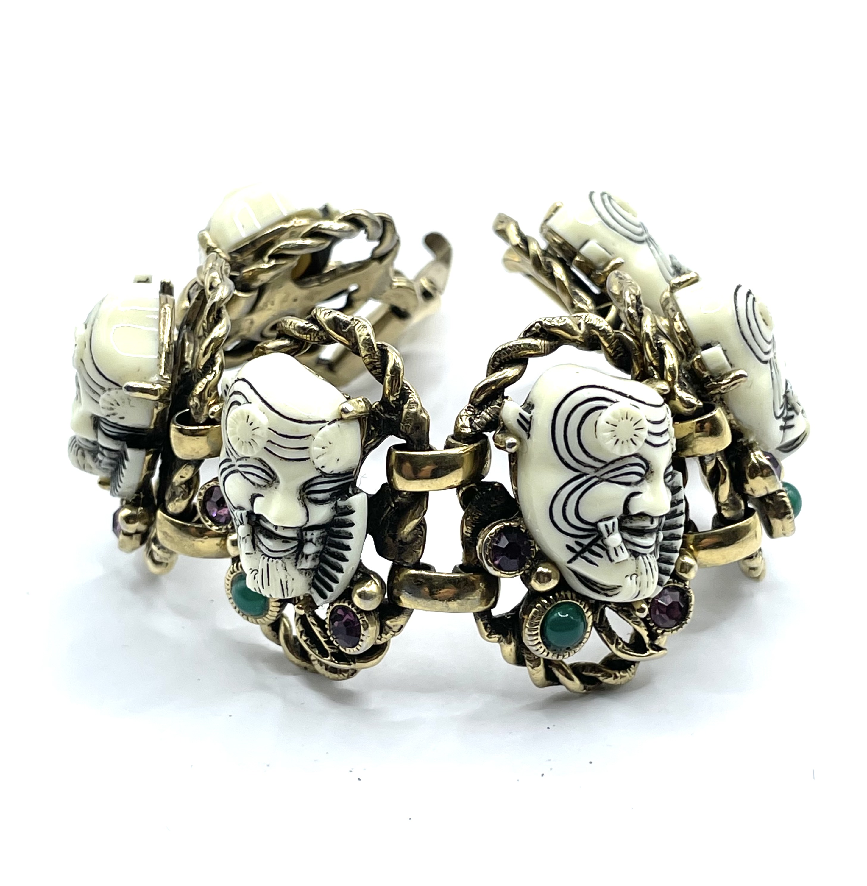 Selro Noh mask bracelet