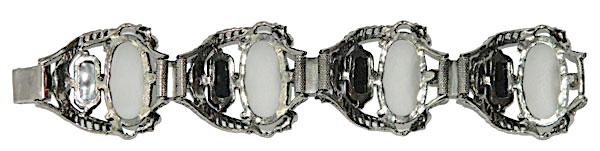 1950s frosted glass bracelet