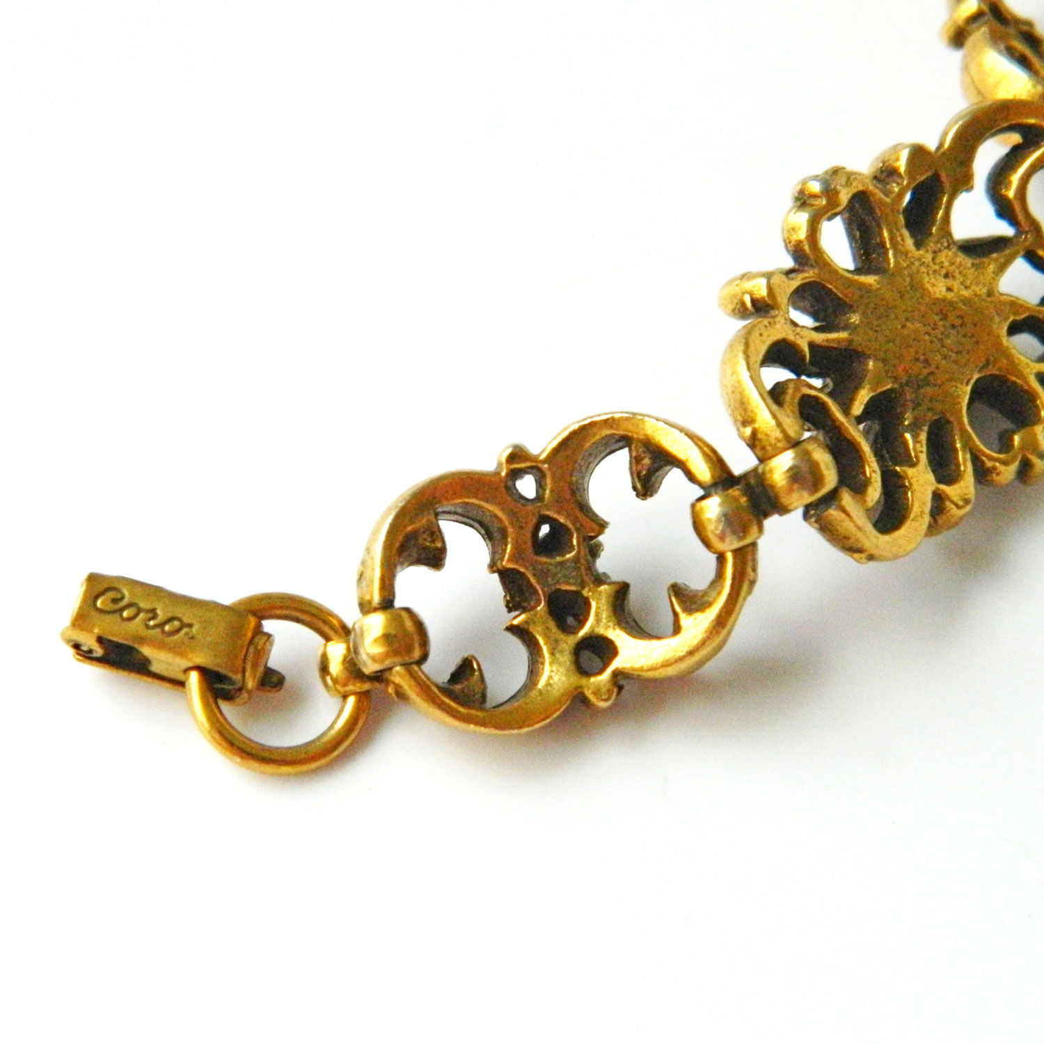 Coro rhinestone bracelet