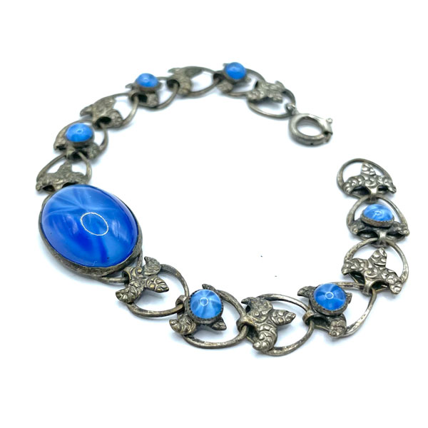 1920s faux sapphire bracelet