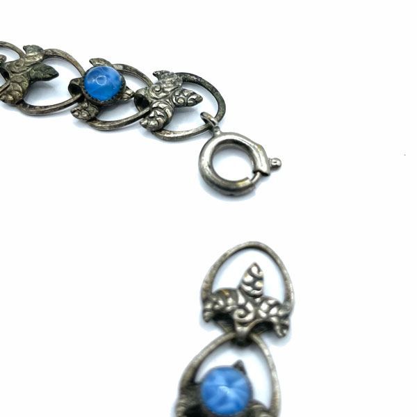 1920s faux sapphire bracelet