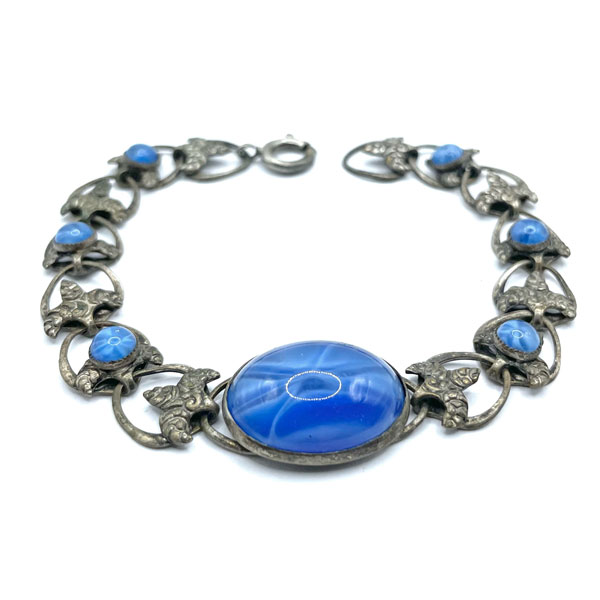 1920s faux sapphire bracelet