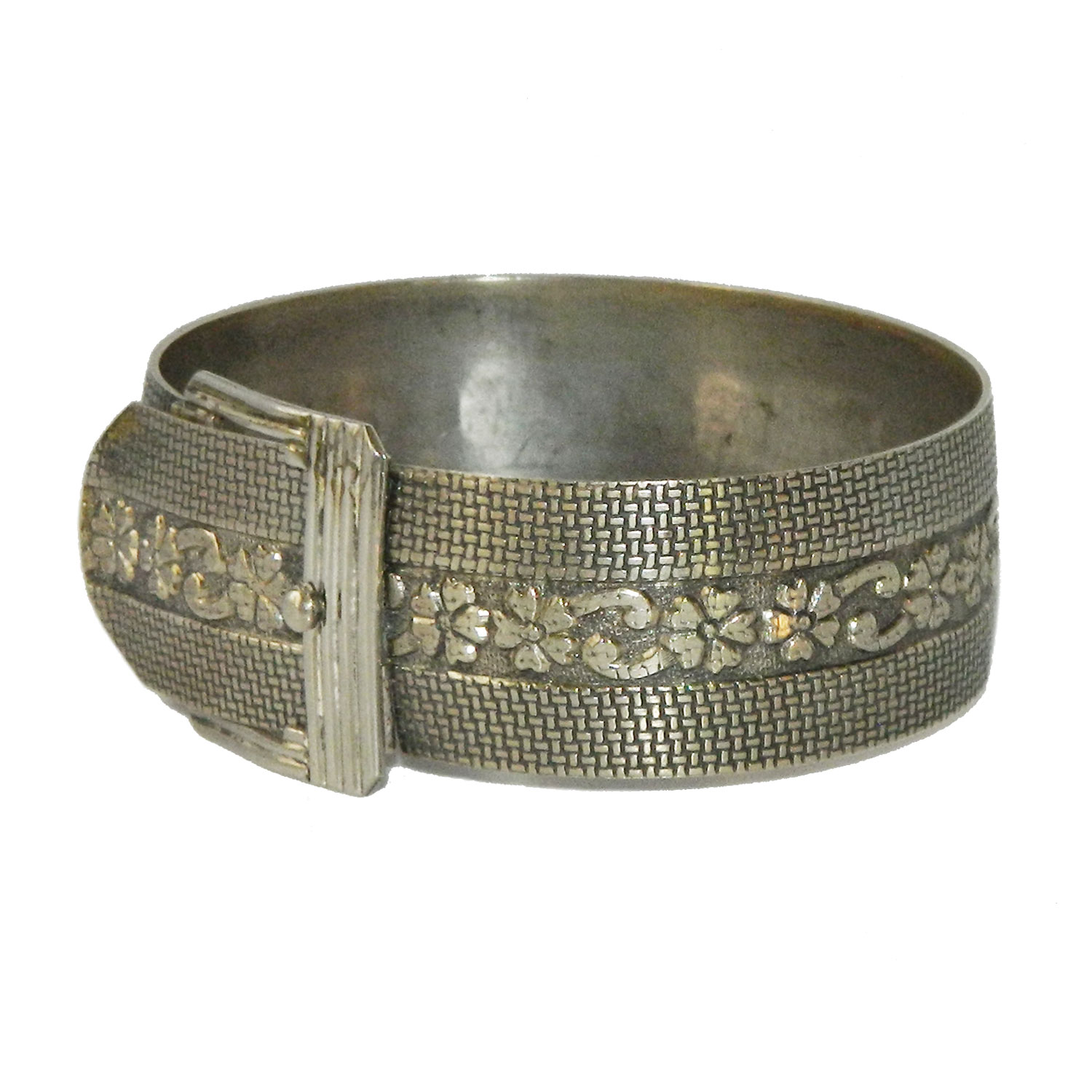 Belt buckle bangle bracelet