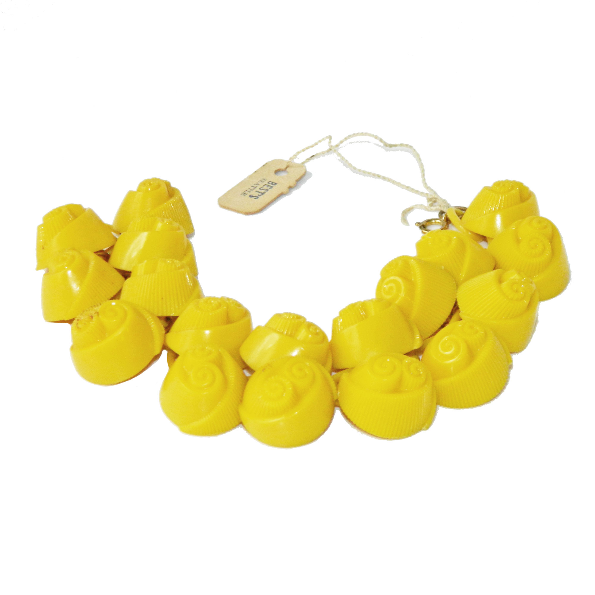 1930s celluloid charm bracelet