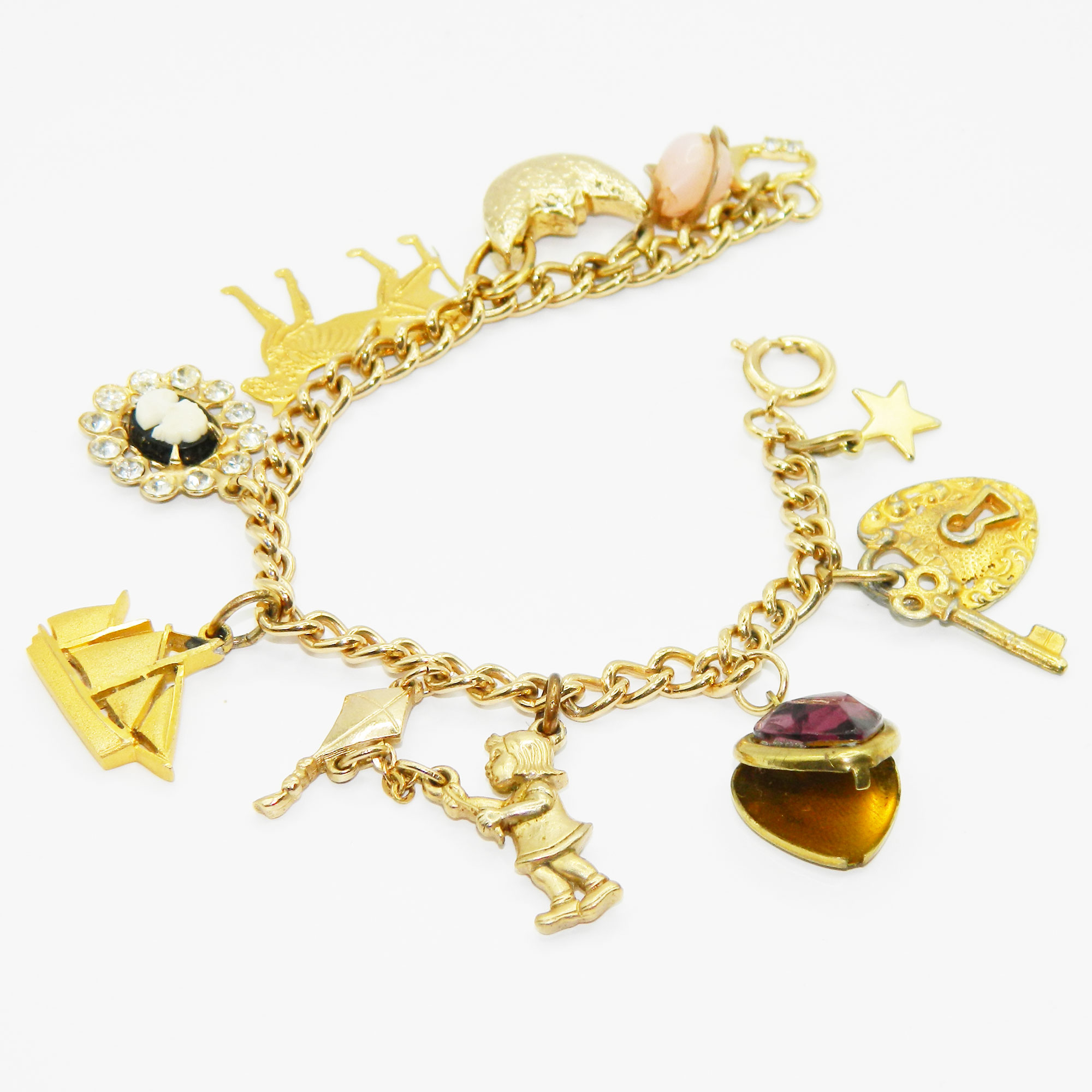 vintage charm bracelet