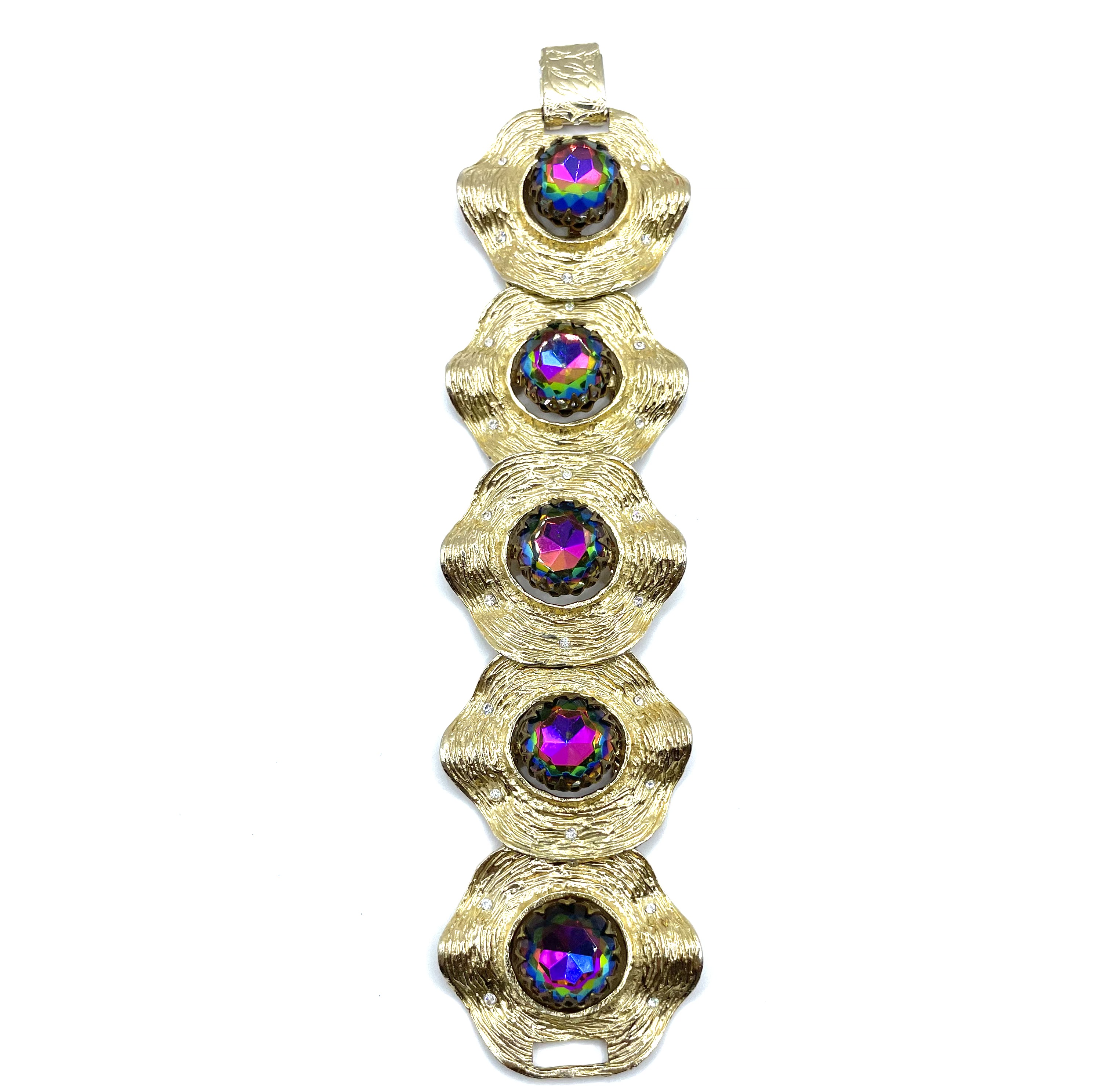 watermelon rhinestone bracelet