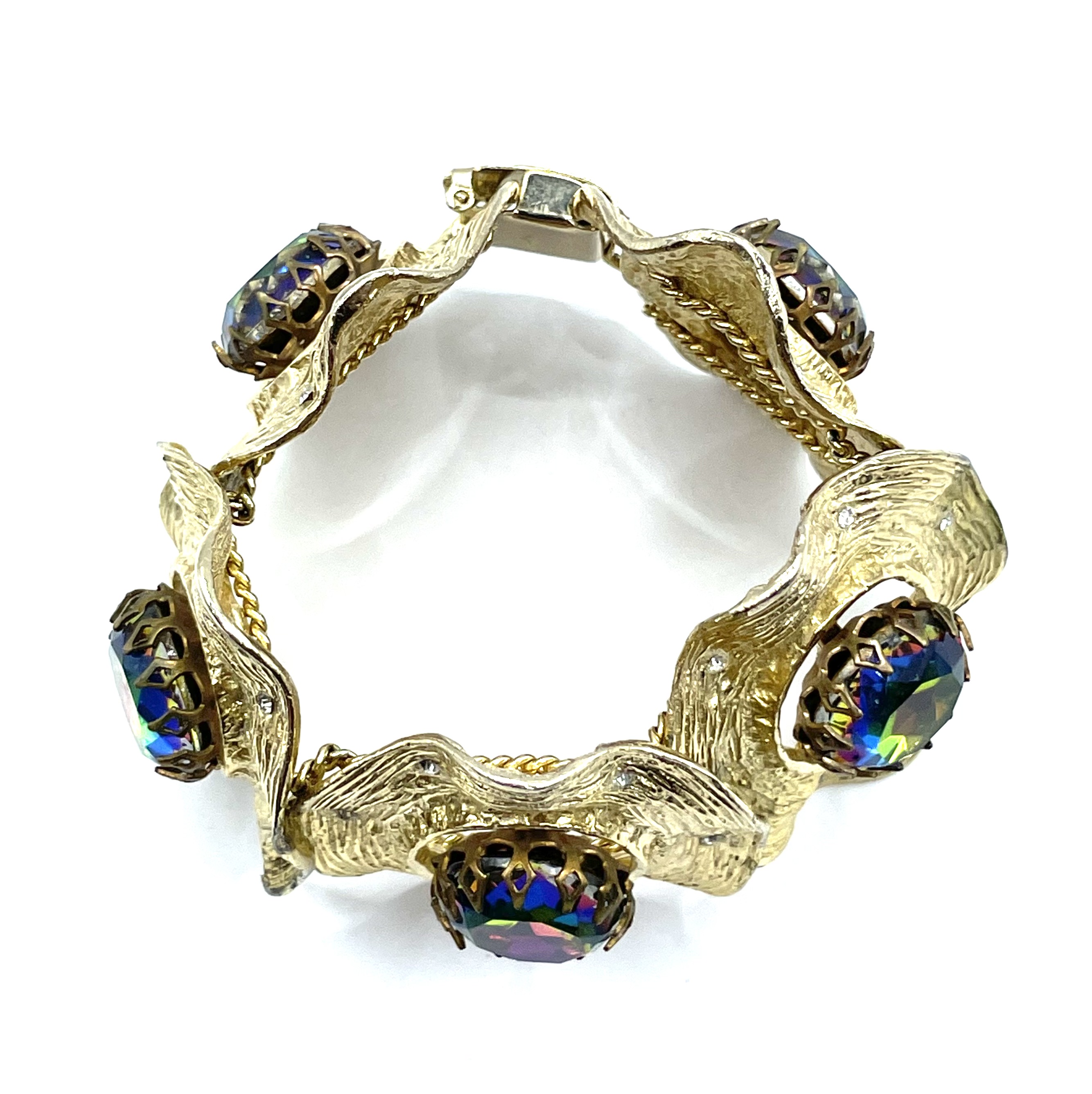 watermelon rhinestone bracelet