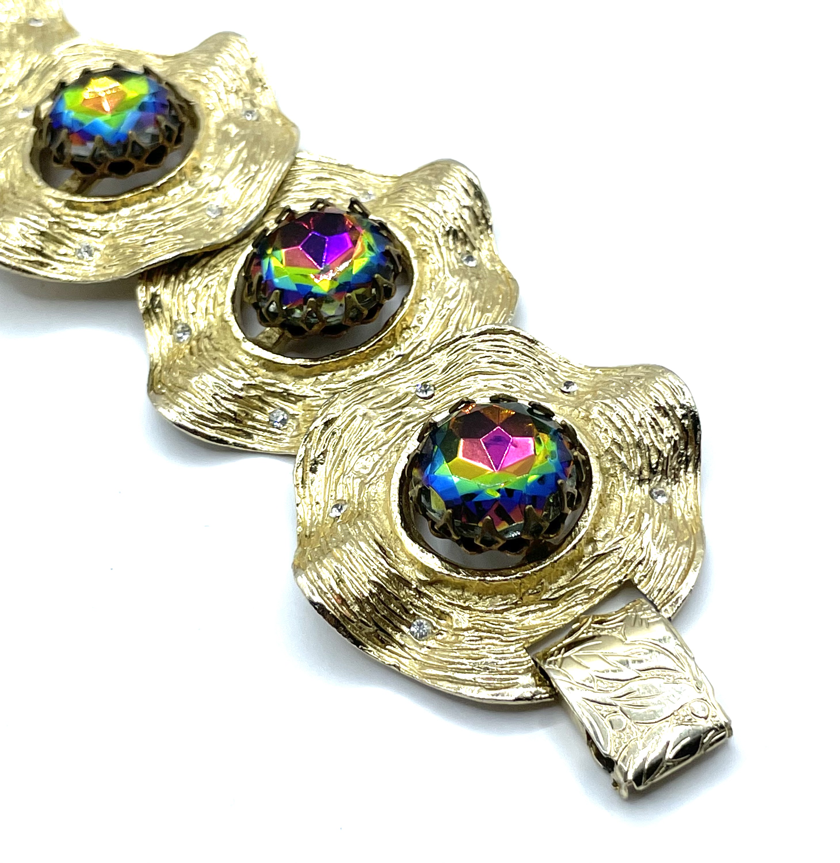 Watermelon rhinestone bracelet