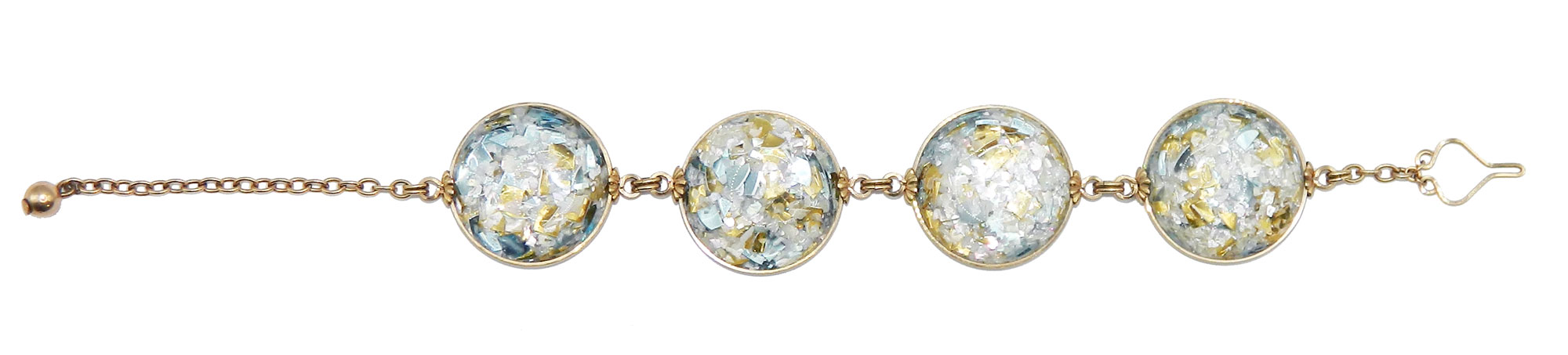 confetti lucite bracelet