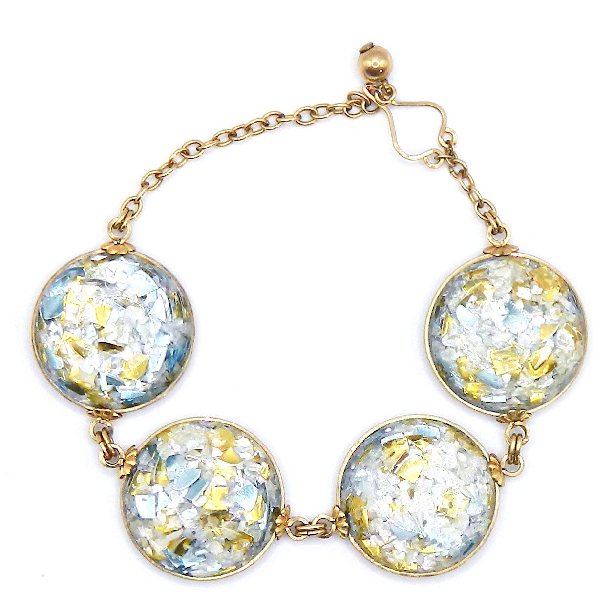 confetti lucite bracelet