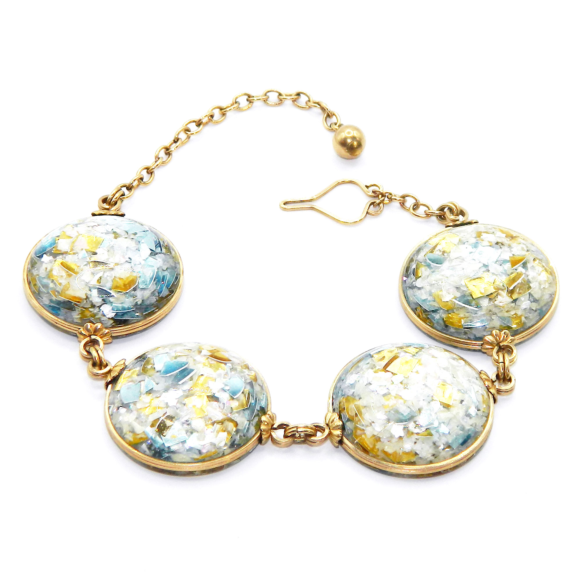 confetti lucite bracelet