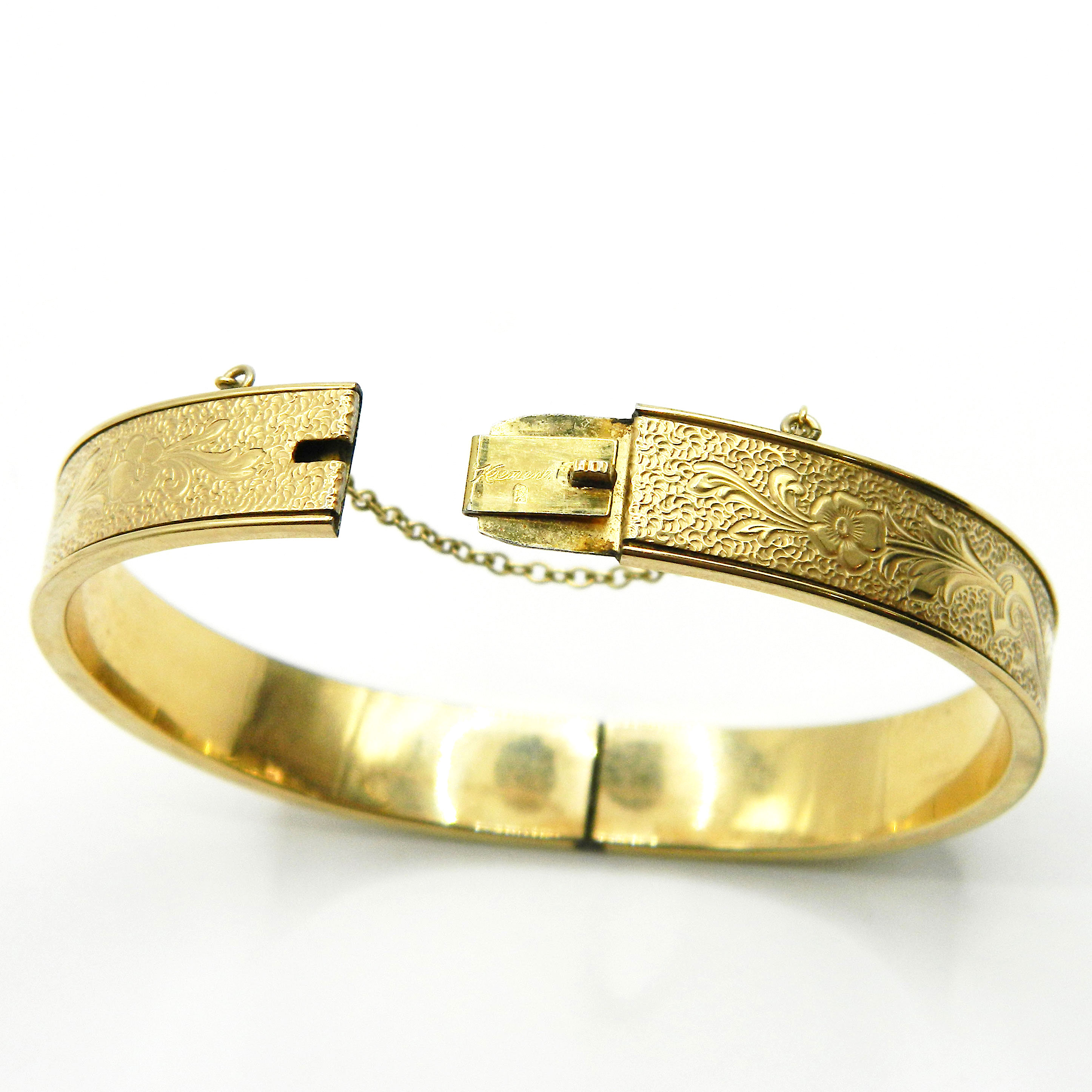 Krementz gold filled bangle bracelet