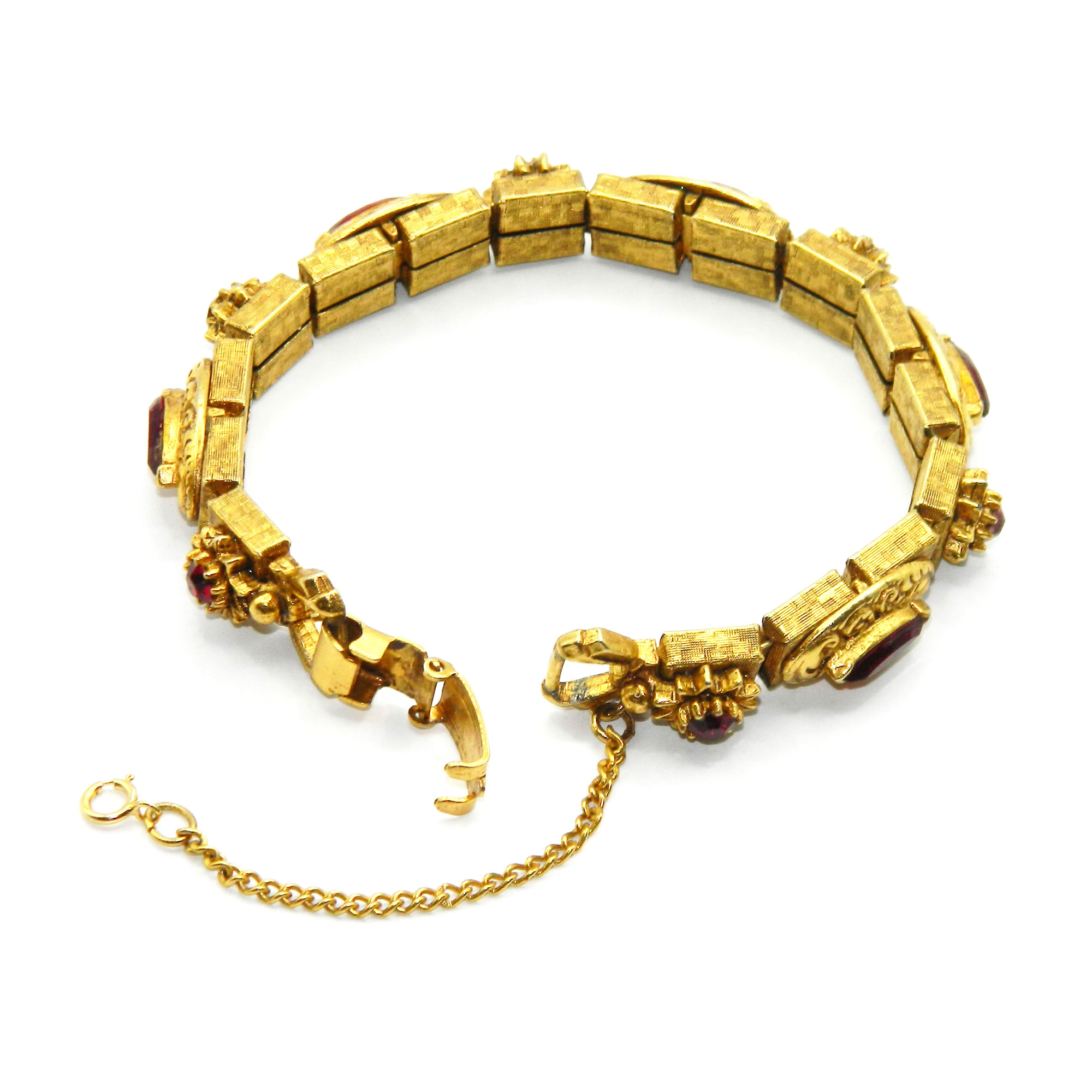 1950s Florenza rhinestone bracelet