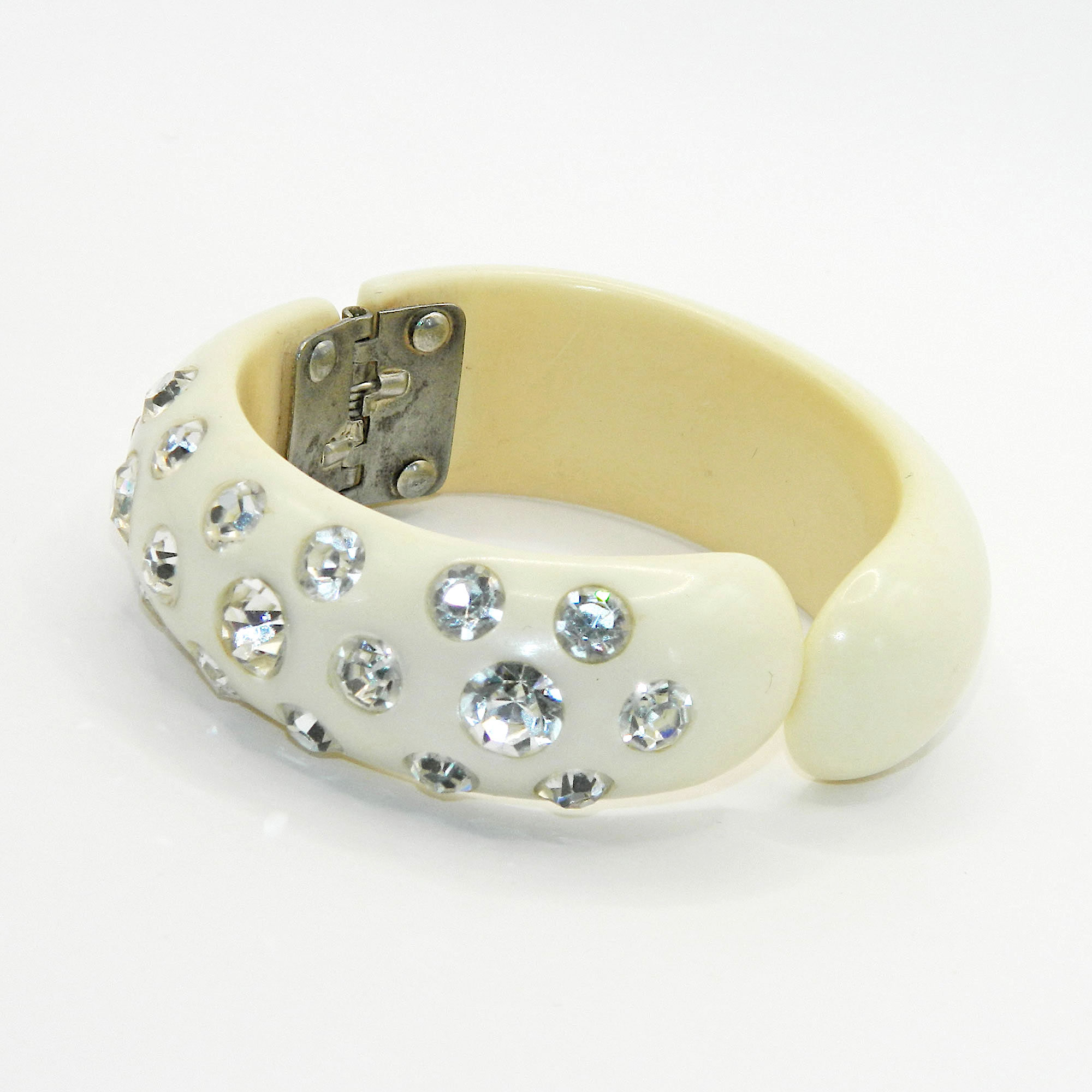 rhinestone clamper bracelet