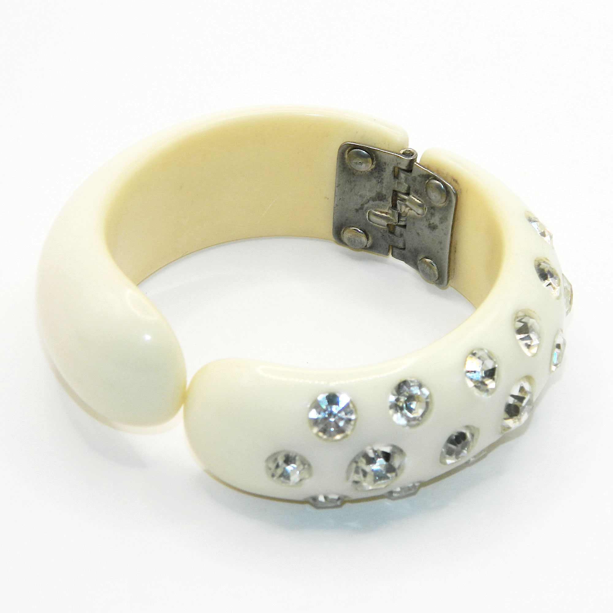 rhinestone clamper bracelet