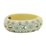 1950s rhinestone clamper bracelet