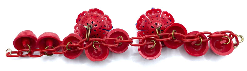 1930s celluloid charm bracelet