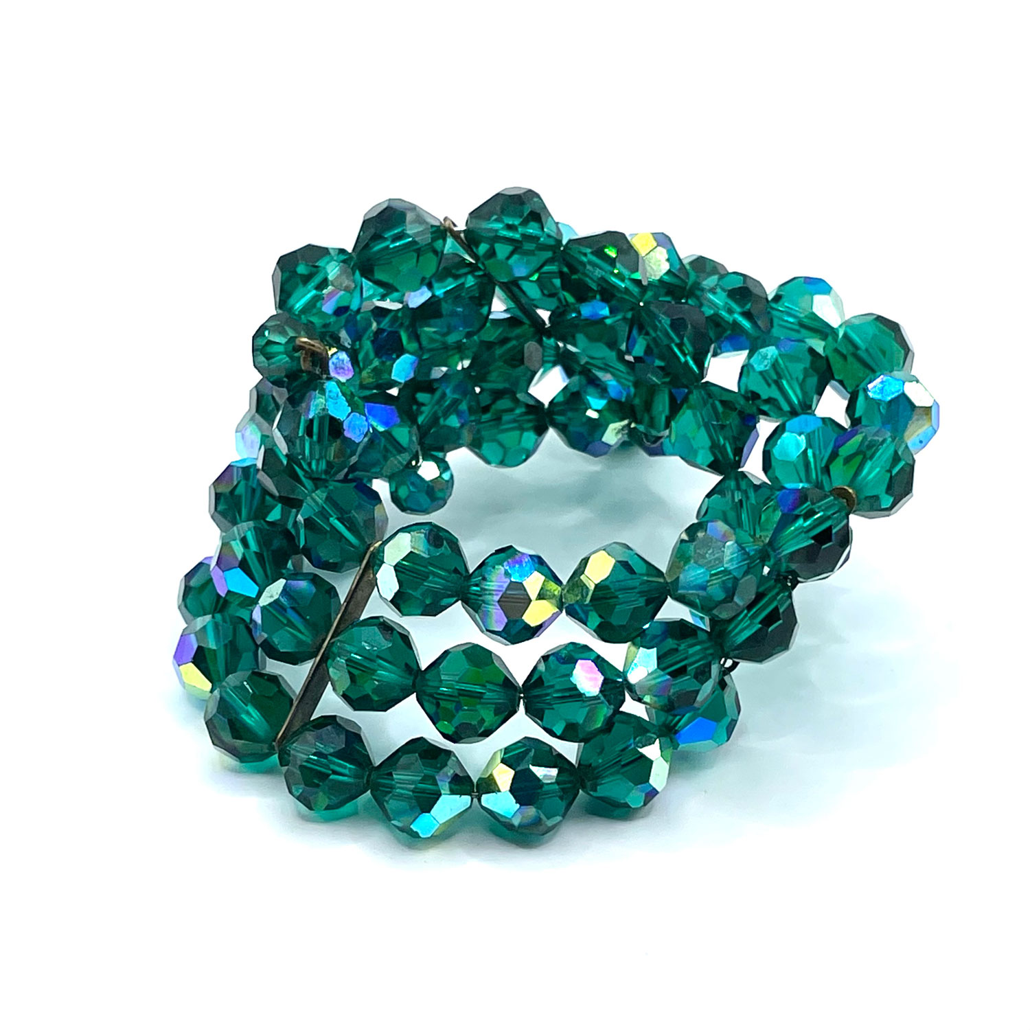 Green Aurora Borealis crystal bracelet
