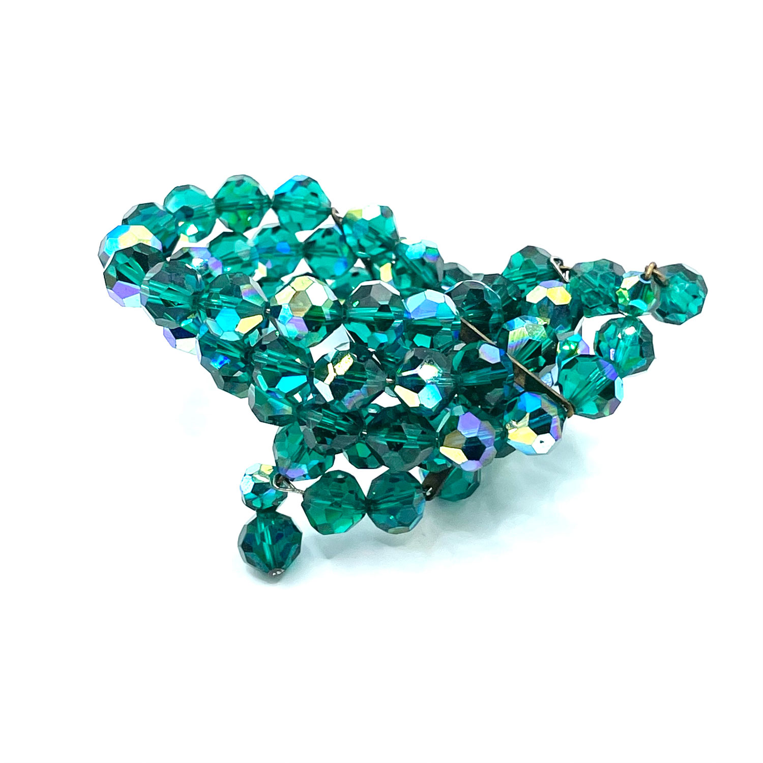 Green Aurora Borealis crystal bracelet