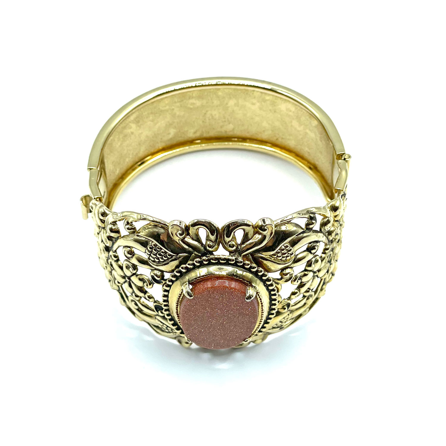Goldstone bangle bracelet