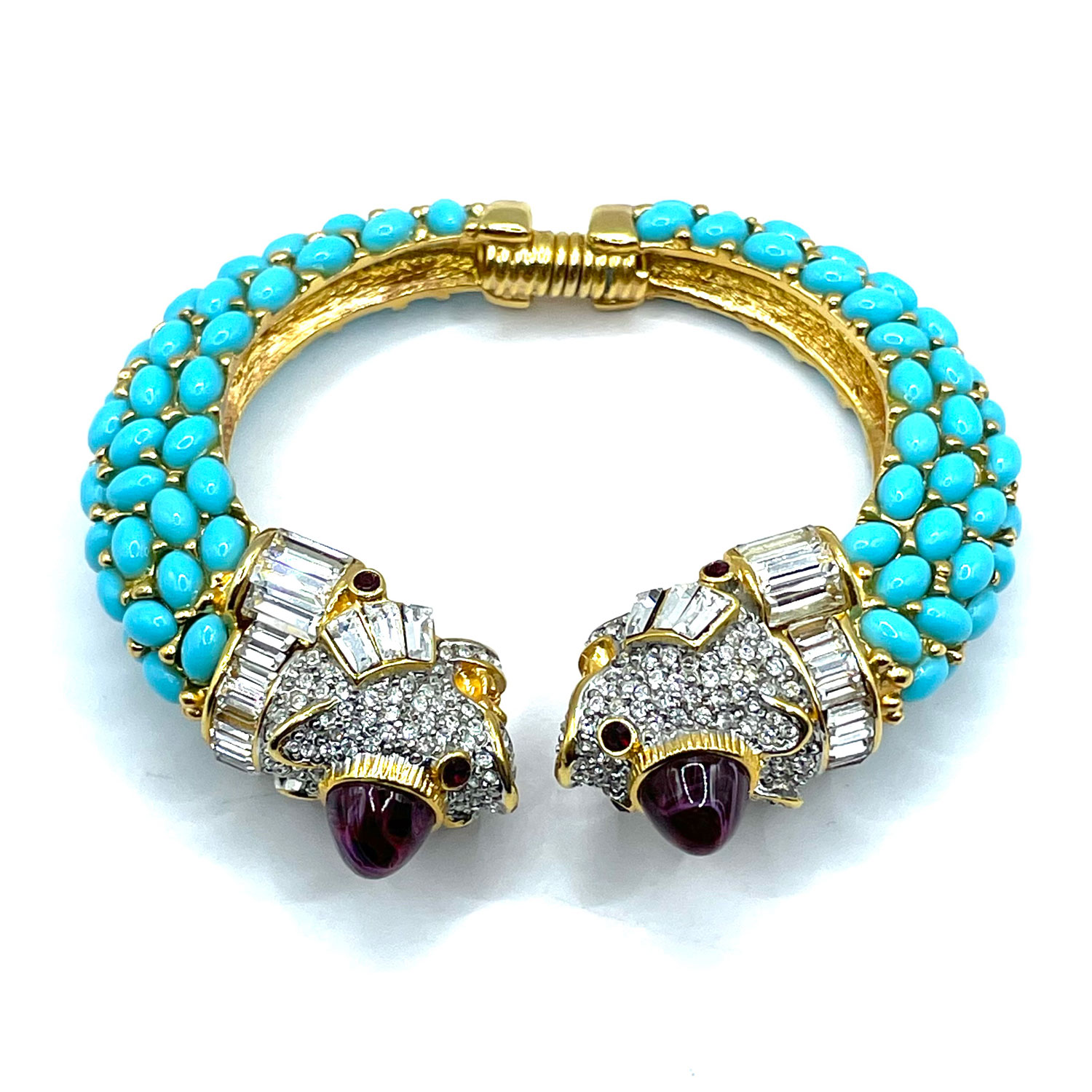 rhinestone clamper bracelet