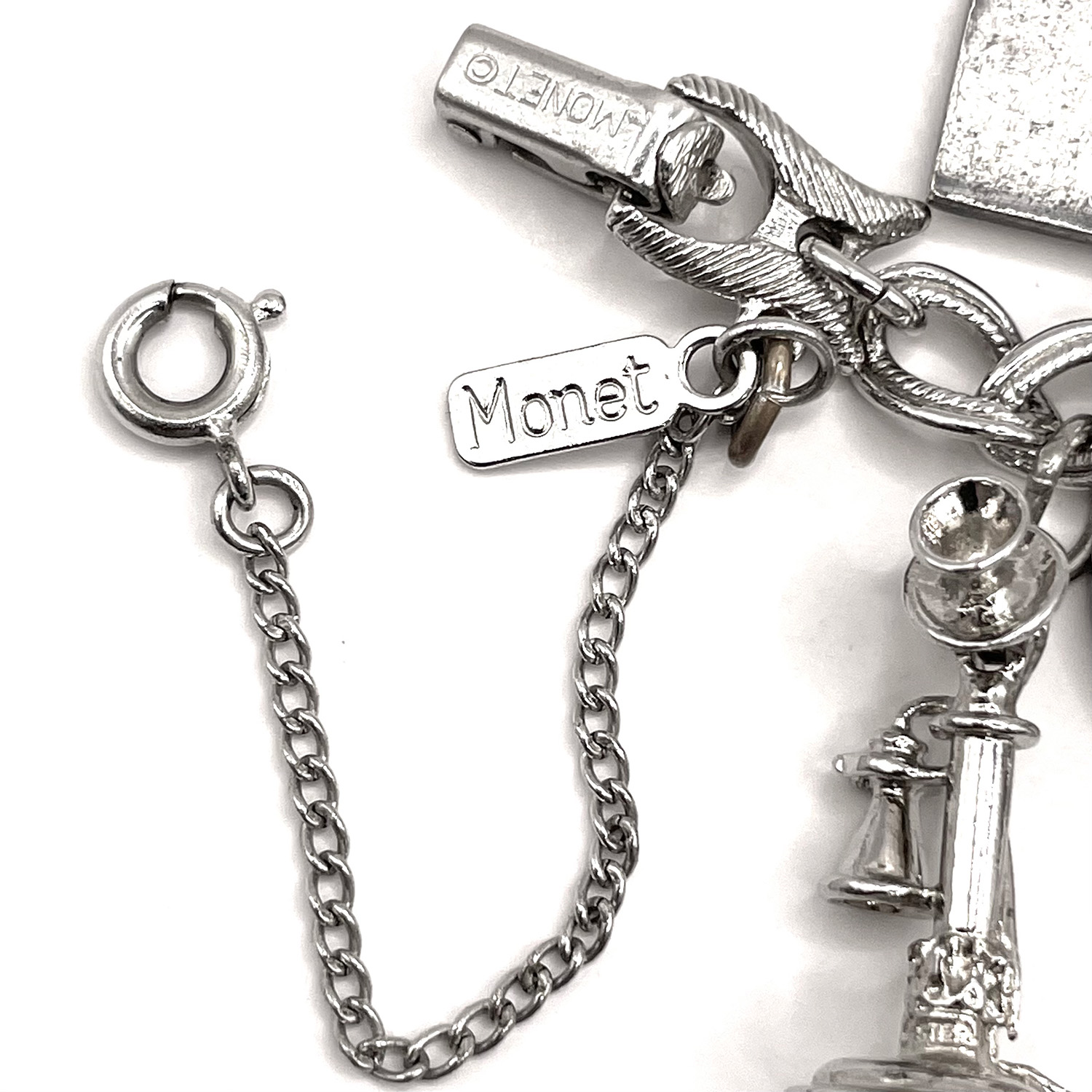Monet charm bracelet with movable animated charms