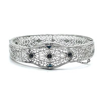 1920s filigree bangle bracelet