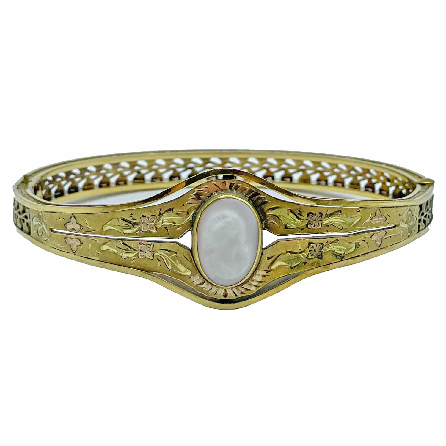 Victorian gold filled bangle bracelet