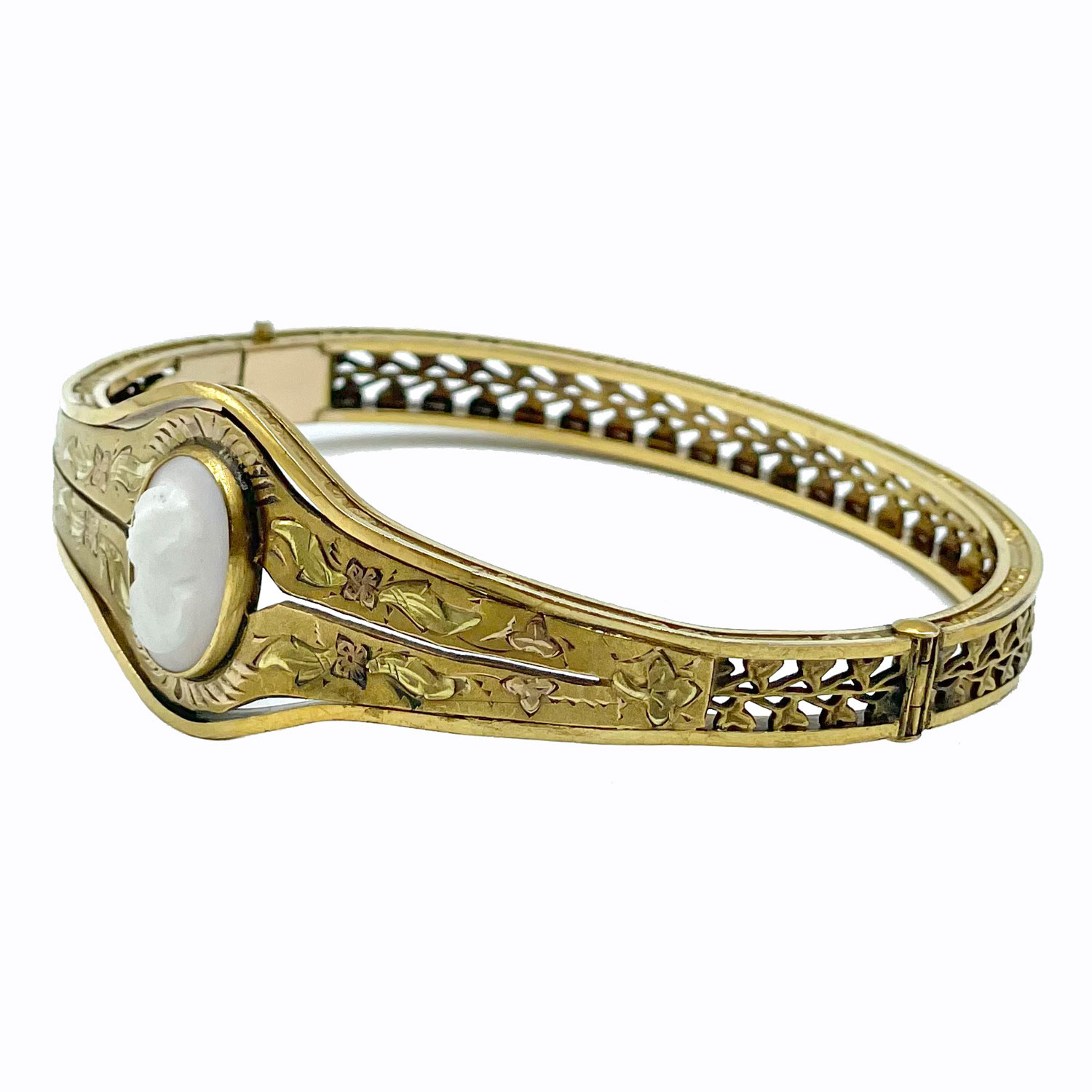 Victorian gold filled bangle bracelet